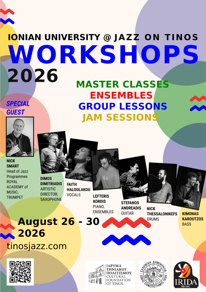 workshops poster jazz on tinos